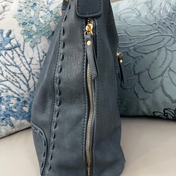 Sasha + Sofi Side Zipper Faux Leather Hobo Bag, Brand New! - Picture 5 of 9